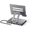 NXPGKEA iPad Pro USB C Hub Stand, adattatore per iPad Pro M4 M2 M1 13 12.9 pollici iPad Air Docking Station Pieghevole con 4K60Hz HDMI, ricarica PD, lettore di schede SD/TF, 3 USB 3.0, audio da 3,5 mm (ST901)