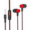 Mbiyhgta Cuffie cablate in-ear, auricolare in-ear con filo a prova di sudore | Cuffie cablate in- con microfono suono stereo ad alta fedeltà per camminare, jogging
