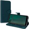 Generico Custodia compatibile con HUAWEI P9 LITE (5.2) / VNS-L23 VNS-L21 VNS-L31 protezione COVER STAND flip LIBRO magnetica GEL TPU case matte portafoglio porta carte eco pelle taschinbi vano card (Verde)