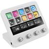 Mars Gaming MSD-PRO, Control Deck, 10 Tasti LCD e 4 Manopole Personalizzabili, Schermo Tattile Esteso Animato, Base Regolabile, Software di Controllo, Hub USB con 2x USB 3.0 + 1x USB-C, Bianco