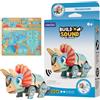 mierEdu - Soundwunder 3D Puzzle triceratopo - Puzzle 3D interattivo con modulo sonoro - Giocattolo educativo per bambini dai 6 anni in su, facile da assemblare