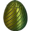 AVZYARDY Egg Fidget Twist Egg 3D Stampato, Fidget Scivoloso a Forma di Uovo Rotante per Il Sollievo Dallo Stress, Gioco Puzzle a Rotazione Colorato per Uova di Pasqua e Decorazioni per Cestino