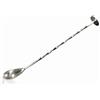VB VIN BOUQUET Vin Bouquet FIK 025 Cucchiaio Cocktail Intrecciato Nero Acciaio Inox 25 cm Gin Tonic Bartender