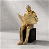 Statuetta di Lettore Moderna Statua da Tavolo Contemporanea per Studio, Lettori