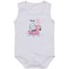 Mawi body canotta costina con stampa