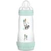 MAM Biberon Easy Start Anticolica, con Tettarella in Silicone SkinSoftTM, 4+ Mesi, 320 ml, Azzurro