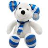 Peluche Topolino con Sciarpa alto 28 cm - bianco con dettagli blu