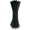 Cannucce di plastica riutilizzabili Nere 21 cm - 1000