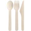 Posate in legno usa e getta da 16 cm - 300