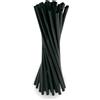Cannucce nere biodegradabili 15 cm - 250