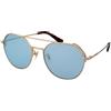 Police Highway Two 5 SPL636N 300X | Occhiali da Sole Graduati o Non Graduati | Prova Online | Unisex | Metallo | Tondi | Oro | Adrialenti