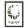 TRUE | VIEW DESIGN TrueView Cornice per Foto 35x40 cm Verde Spazzolato | Dimensioni a Scelta | Vetro Acrilico | Cornice in Legno per Foto, Immagini e Certificati | Per Studio, Soggiorno e Camera da Letto