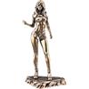 Generic Statua in miniatura femminile in ottone, lingerie in metallo, modellino di donna, body art, decorazione per scrivania, fermacarte e decorazione per auto