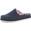 inblu Panfotole Donna CS43 Ecofriends Applicazione a Fiore | Pantofole invernali donna con comodo sottopiede in vera pelle estraibile