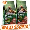 Monge Dog Bwild Grain Free Adult All Breed Agnello e Piselli - SCORTA CONVENIENZA - Sacco da 12 Kg - 6 confezioni