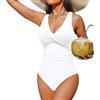 LOKLNEYK Costume Intero Donna Bikini Costume da Nuoto Sportivo Costume da Bagno Donna Intero Modellante Contenitivo Piscina Mare Taglie Forti