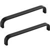 BOZONLI Maniglie per Mobili da Cucina 160mm, Maniglia per Mobili, in Lega di Alluminio, Nero, per Guardaroba Porte Cassetti Armadio Comò, 2 pezzi