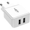 ANSMANN Caricatore USB a 2 porte 2,4 A, con controllo di ricarica Smart-IC, alimentatore particolarmente adatto per iPhone, Samsung Galaxy, Huawei, Xiaomi, Tablet, GoPro, e-book reader, ecc.