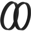UKCOCO Cinghia di Trasmissione Spessore 3,2mm in Gomma Nera 2 Pezzi Passo Denti 2,4mm per Pialla Elettrica Portatile per Appassionati di Fai da Te e Falegnami Professionisti