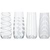 Mikasa Bicchieri da brindisi Martini, 290 ml, 4 pezzi, Vetro cristallo, Argento, 230 ml, Set of 4