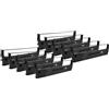 vhbw 10x nastro inchiostrato compatibile con Epson FX 880-FDW, LX 300, LX 350, LX 300+, LX 300+II stampante ad aghi - nero