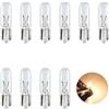 WaxYxaW 10 lampadine T5 12 V 1,2 W bianco caldo 3200 K, cruscotto lampada | Lampadina LED T5, lampadina alogena, contatore indicatore auto, sostituzione W1.2W, luce chiara per il veicolo
