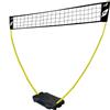 Marchio Rete Da Pallavolo Professionale per Giardino Con Pali Alta 225 Cm Portatile per Bambini e Adulti Regolabile Da Beach Volley, Soccer, Racchettoni, Tennis