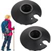 Generic Cestini per bastoni da trekking, protezioni per punte da trekking | per bastoni da passeggio, materiale PP a pressione, design ampio anti-slavamento, uso per fango, 4,7 x 2,2 cm, colo