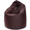 Ecopuf - Poltrona pouf Sako - Pouf per la cameretta dei bambini - Borsa in tessuto robusto - Sedia da salotto - Arredamento - Poltrona XL - 85x135cm - Marrone Nc15