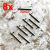 NICKSTON 8pcs Set per Fitbit Versa 23mm Sgancio Rapido Molla Perni Leva IN 1.5mm Diametro