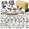 Felicify Set di Armi Militari, 129 Pezzi WW2 Armi Militari, Soldatini Giocattolo Militari, Set di Giocattoli Pacchetto Moderno Dell'Esercito, Regalo di Compleanno per Fans