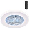 wonderlamp Ventilatore da soffitto - Plafoniera senza pale visibili LED, bianca, memoria accesa, Ponele, W-V000060