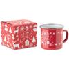 Tazza natalizia personalizzabile metallo 300 ml SEASOMEL personalizzate o neutre