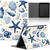 Stradvnaly Tablet Cover per Apple iPad Pro 11 2018/2020/2021,Carino Cartoon Conchiglia Estiva Stella Marina Conchiglia Alga Modello Cover con Funzione Pelle PU Holder Flip con Antiurto Tablet Case