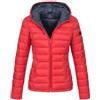 Marikoo Lucy giacca mezza stagione da donna con cappuccio, rosso,