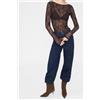 Calzedonia Top In Pizzo Marrone