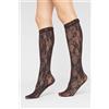 Calzedonia Gambaletti In Pizzo A Fiori Nero