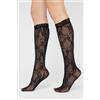 Calzedonia Gambaletti In Pizzo A Fiori Marrone
