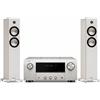 Denon + Monitor Audio DRA-900H argento + Bronze 300 7G bianco