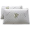 Coppia di federe per guanciali in memory foam ecologico