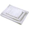 Set 3 pezzi asciugamani da bagno morbida e soffice spugna puro cotone bianco
