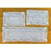 Set centrini grandi 3 pezzi ad intaglio