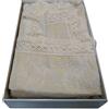 Copriletto broccato per letto matrimoniale con macrame' 260x280 cm
