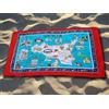 Telo mare spiaggia in spugna di puro soffice cotone Sicilia 90x160 stampato