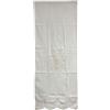 COPPIA TENDINE IN MISTO LINO RICAMATE 60X150cm colore bianco alta qualita