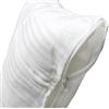 Coppia di federe in puro cotone fasciato con zip 52x82 cm