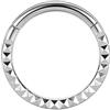 Hoisy 16G 1,2x10mm Piercing Orecchio Cerchio Piccolo Titanio Donna, Cerchio con Superficie Laterale, Piercing Septum Nero Donna