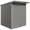 Biohort Casetta da giardino biohort avantgarde eco mis.a1 in acciaio zincato grigio quarzo metallizzato con porta battente semplice 180x220x218 cm - cod. 19610