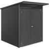 Biohort Casetta da giardino biohort avantgarde eco mis.a1 in acciaio zincato grigio scuro metallizzato con porta battente doppia 180x220x218 cm - cod. 17619