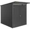 Biohort Casetta da giardino biohort avantgarde eco mis.a2 in acciaio zincato grigio scuro metallizzato con porta battente doppia 180x260x218 cm - cod. 17629